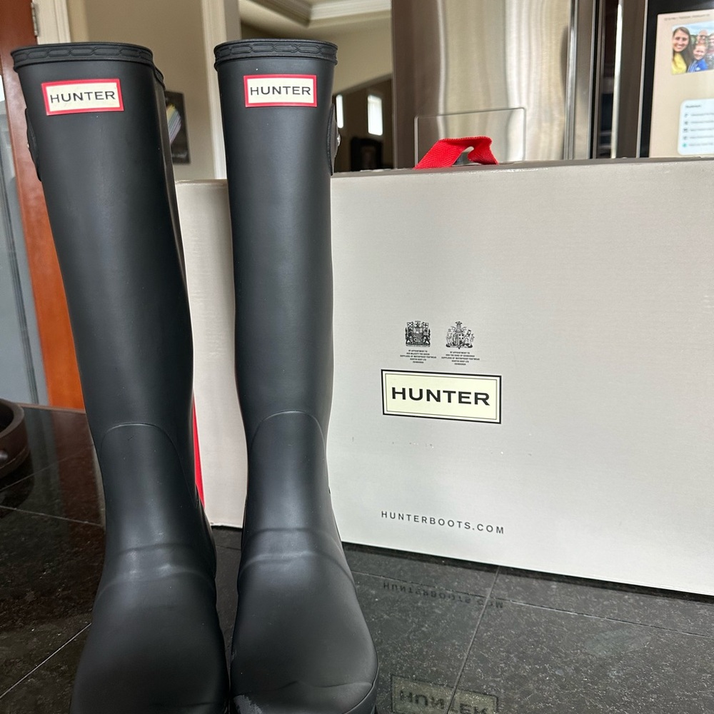 Hunter Original Black Tall Waterproof Boots